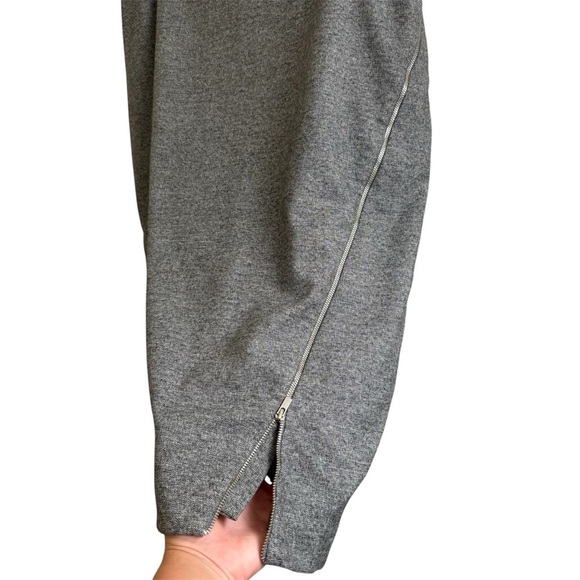 Banana Republic Women's Size 14 Gray Midi Pencil Skirt Lined Zippered Side Slit - Picture 3 of 9